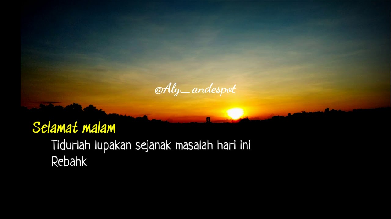 Story Wa selamat malam - YouTube