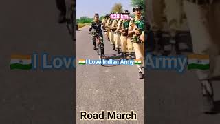 ???I Love Indian Army???||Army  Route March route shorts viral army bsf ssb crpf sscgd2023