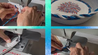 Sewing A Rope Basket Twisted Rope Joining Two Together Easy @sweetcountrylivinginmichigan