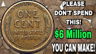 MILLION DOLLAR PENNY:SUPER RARE WHEAT ONE PENNY COINS COULD MAKE YOU MILLIONAIRE -VALUABLE PENNIES!