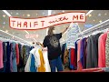 come thrift with me at THE BEST THRIFT STORE | thrifting sweaters + try on THRIFT STORE HAUL