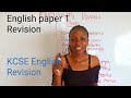 English paper 1 revision kcse english paper 1 revision