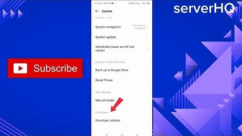 HOW TO ENABLE DEVELOPER OPTION IN ANDROID PHONE 
