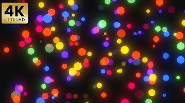 Royalty Free Abstract Colorful Glowing Orbs Motion Background Free video background Loop Relaxing