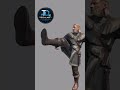 FREE Medieval Viking Warrior Kick 3D Asset 🐦 | GLB + FBX + OBJ #unity3d #3dasset #gamedev #indiegame