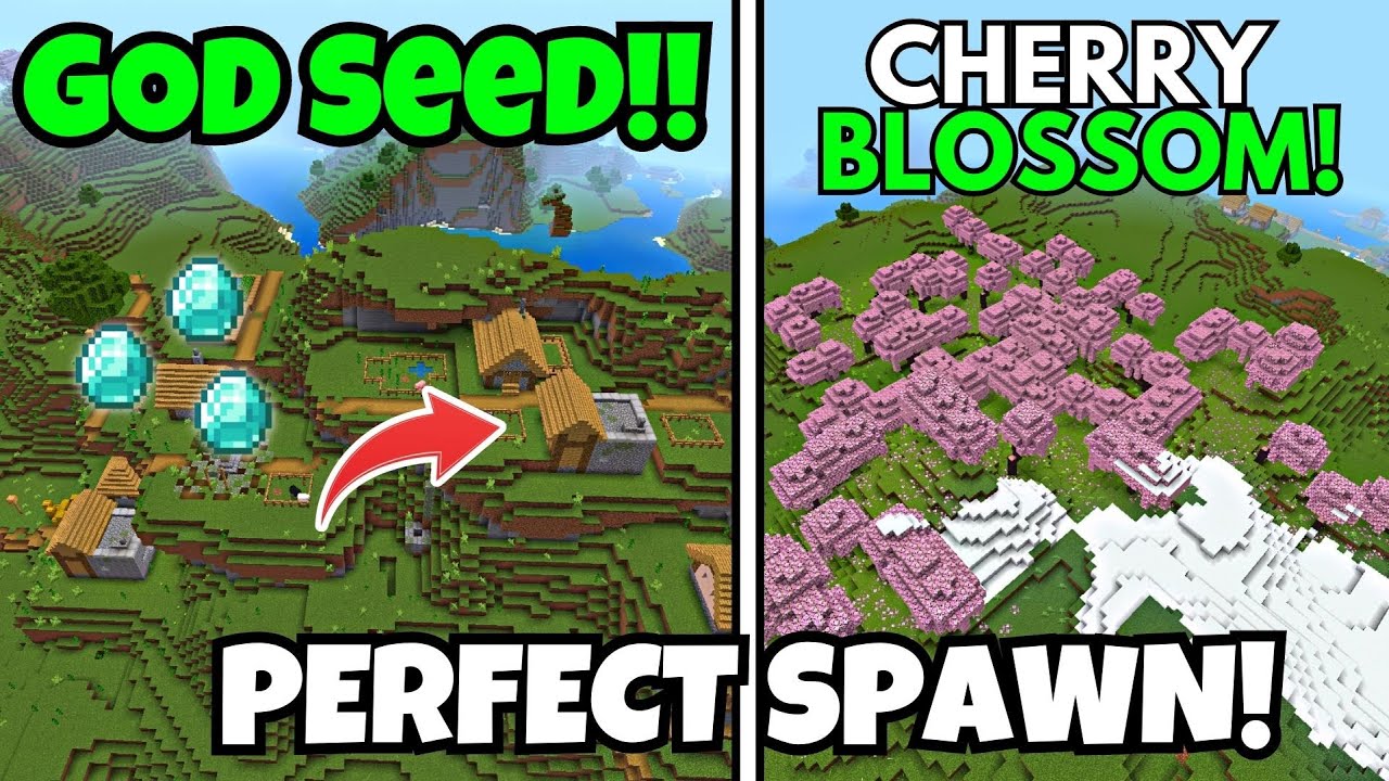 🔥[GOD SEED] Minecraft 1.20 Bedrock | Cherry Blossom seed - YouTube