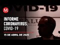 Informe diario por coronavirus en México, 15 de abril de 2020