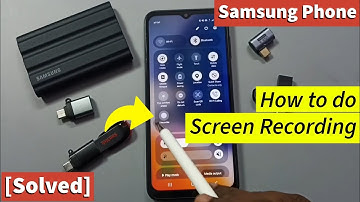Samsung Galaxy A17 5G | How to do Screen Recording