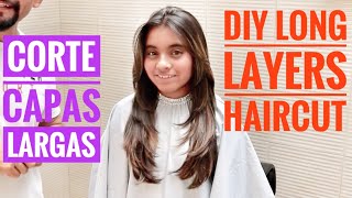 DIY Long Layers Haircut