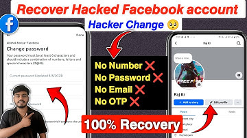 How To Recover Facebook Account WITHOUT Email and Phone Number | Recovery Hacked Facebook Account