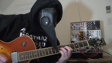 Guitar through modular synth - Disting Mk4, Rings, Mimeophon, Clouds