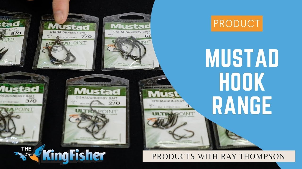 Mustad O'Shaughnessy Baitholder Hooks Black Knickel