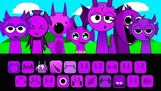Incredibox Sprunki Everyone Is Durple Durple Singing Together Retake, Sprunksters, Pyramixed
