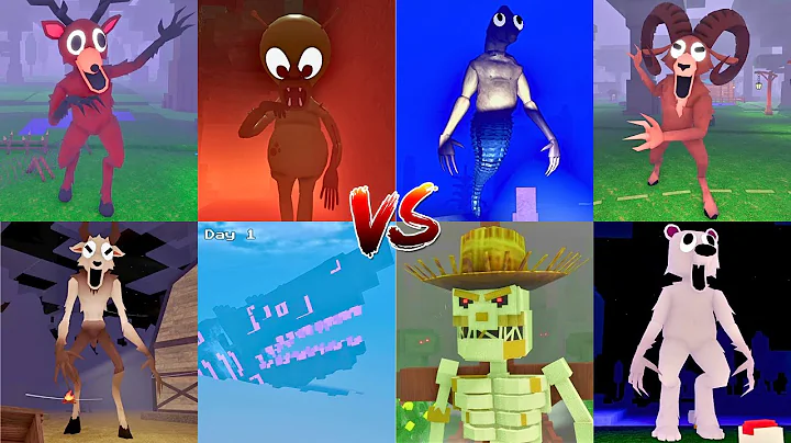 99 Nights in the Forest - All Jumpscares : DEER vs RAM vs OWL vs WOLF vs BEAR vs WORM vs ALIEN