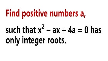A nice quadratic equation. | Vieta’s formluas | You should learn the method.