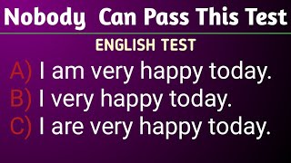 Only Can pass This Test English Grammar Test Quiz