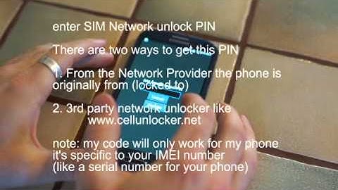 Unlocking Galaxy S3 Using Network Unlock PIN