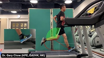 Kinovea Treadmill Running Motion Analysis