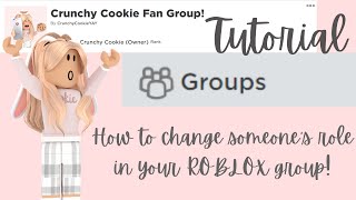 How to Change Someone's Role/Rank in your ROBLOX Group (WORKING 2024)!