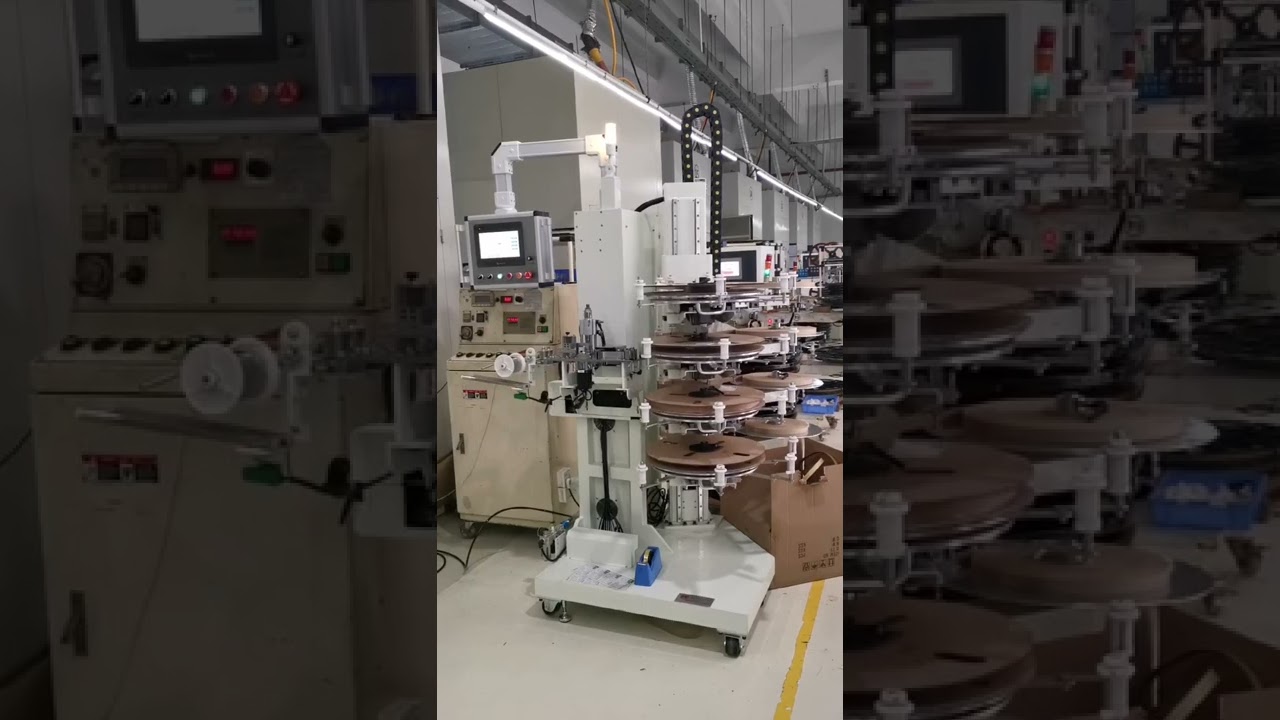 Fully automatic rewinder/winding machine for terminal stamping line.