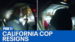 San Diego cop resigns after being found locked in back seat with female suspect