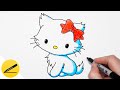 How to draw Hello Kitty easy drawing step by step