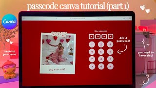 Mother’s Day Passcode Canva Website Tutorial (Part 1)