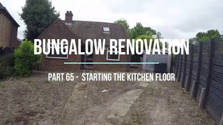 House Renovation  Part 65 Starting the Kitchen Floor