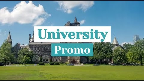 University Promo Video Template (Editable)
