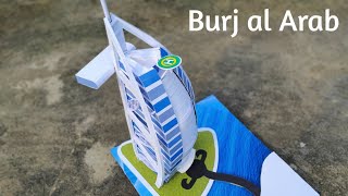 How to make burj  al Arab with cardboard