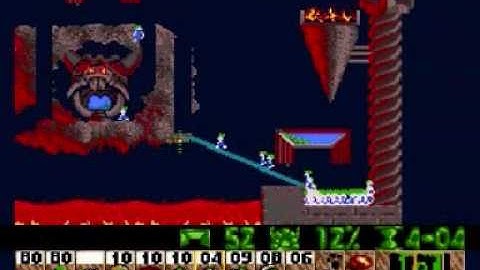 Lemmings Genesis/Mega Drive Walkthrough: Taxing Level 26