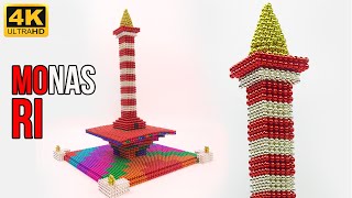 DIY-Membuat Monas Republik Indonesia Dengan Magnetic Ball / DIY-Indonesia Monas Tower Magnetic Balls