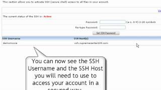 How to enable SSH access to your web server