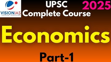 Vision IAS Economics Complete Course | UPSC Complete Course Part-1 #upsc #upsccourse