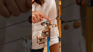 Cable Car Model Kit System Model DIY Science Educational Toy w/ Physics Learning, Creative Building