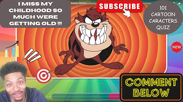 Guess the "101 CARTOON CHARACTERS" QUIZ! (FLEX REACTS !!!)
