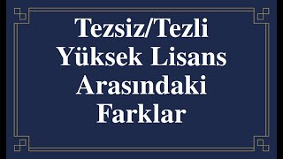 TEZSİZ YUKSEK LISANS NEDİR-TEZLİYE GEÇİŞ MÜMKÜN MÜDÜR? #tez#tezsizyükseklisans#master#yükseklisans