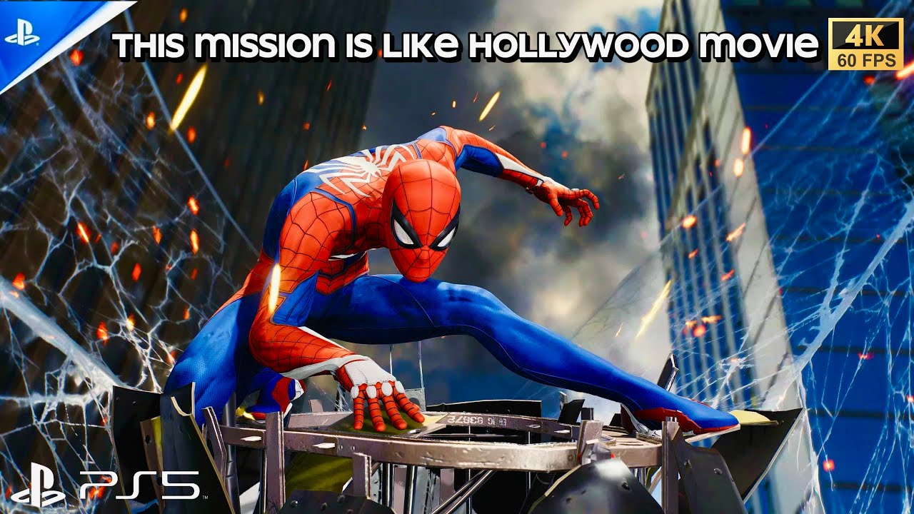 An epic Spider-Man fight broke an Helicopter like blockbuster movie 