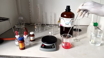 How to Prepare 0.1% w/v Methyl Orange Indicator.