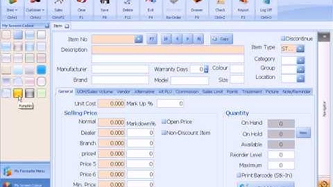 IRS POS SYSTEM - First Use