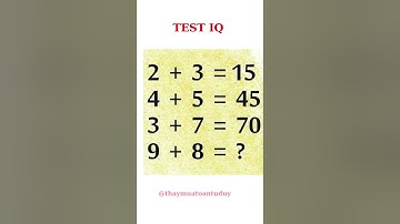 rèn luyện tư duy #maths #math #mathquiz  #toantuduy #toanthongminh #iq #finger #toán