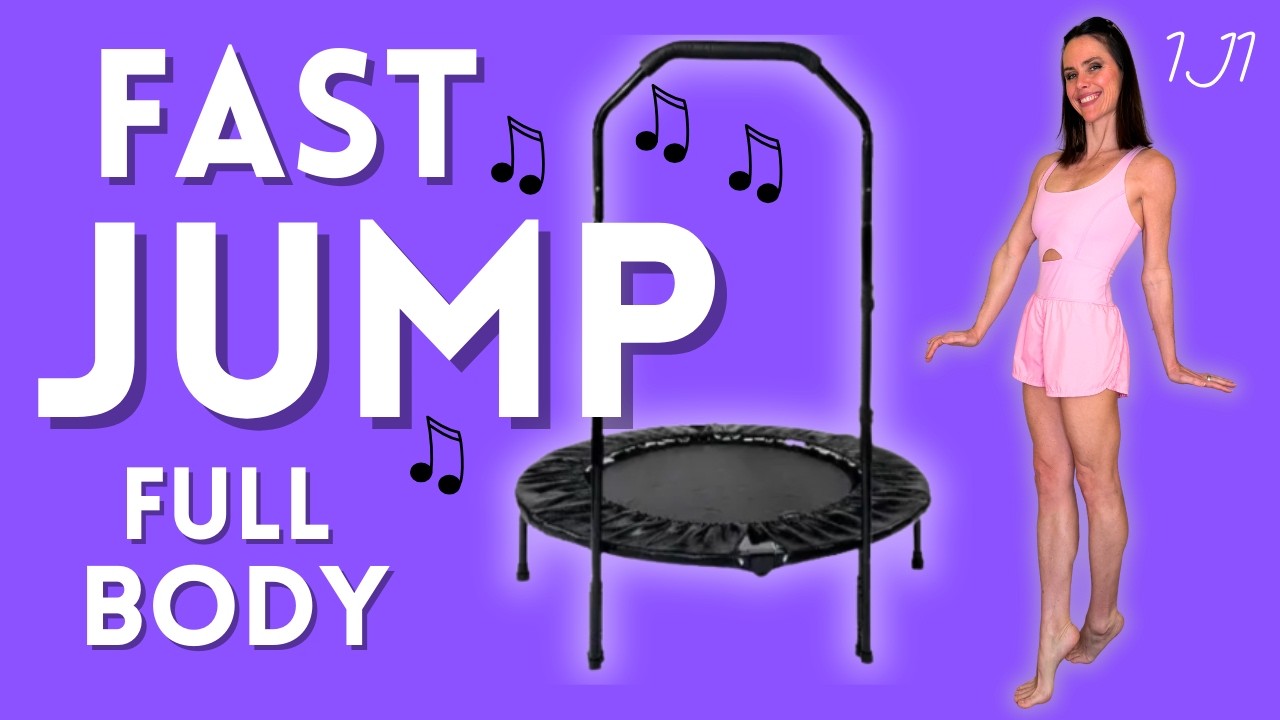 10-минутная динамичная тренировка на батуте под музыку | Силовая тренировка всего тела, развитие ...