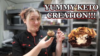 Creating Low Carb St. Pattys Day Irish Cream Cupcakes!