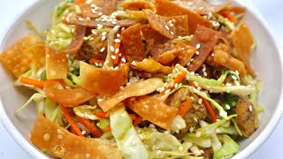 How To Make Chinese Chicken Salad Oriental Salad Eats With Gasia