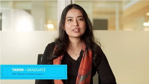 UBC Master of Data Science Vancouver Alumna - Tarini