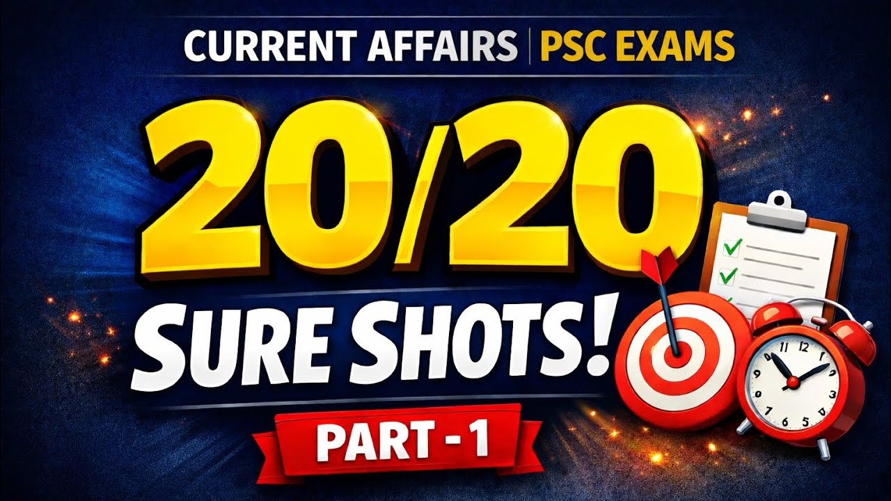 VILLAGE FIELD ASSISTANT, PRELIMS 2026 Current Affairs sure shot part 1 vfa cblgs@edu-empirepsc 