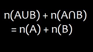 Set Theory : Cardinal numbers of Union and intersection of sets