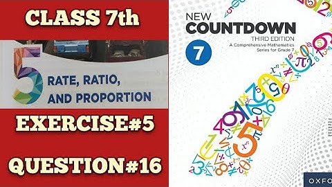 New Countdown third edition | Class 7th | CHAPTER 5 | EXERCISE 5 | QUESTION # 16 @LearningOnlineMath
