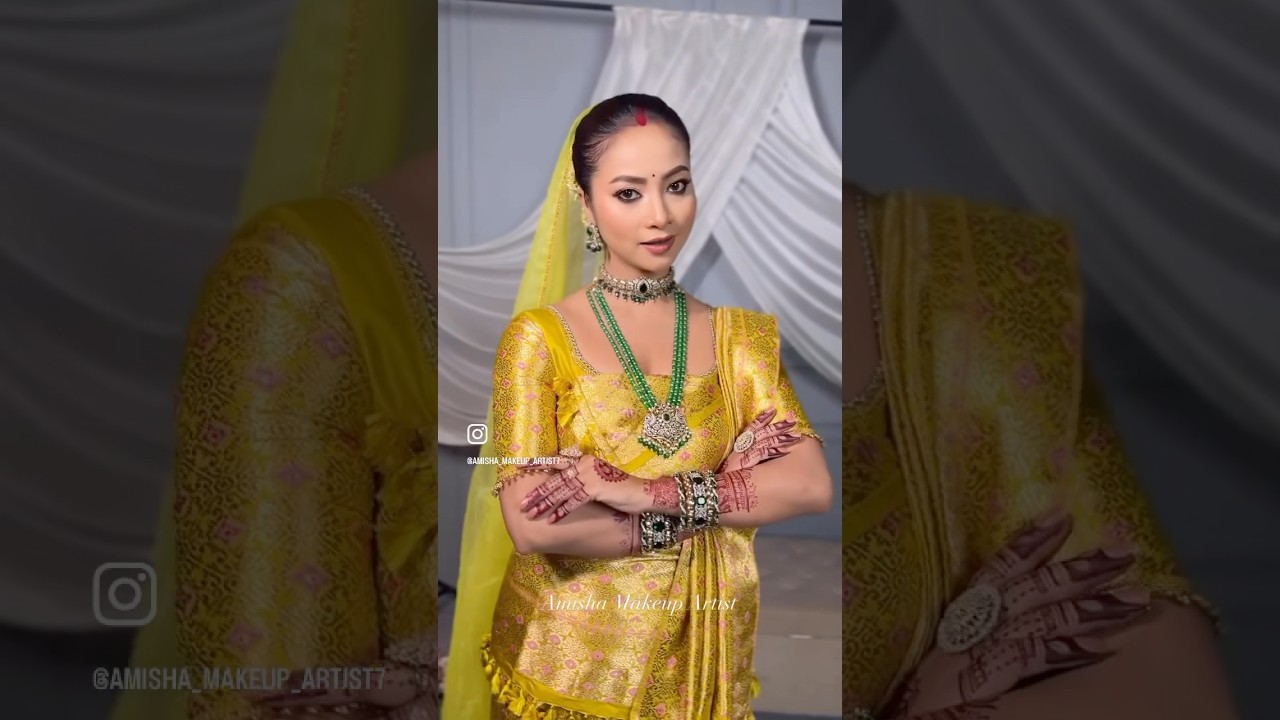 Helina Daimari 😍Bodo Reception Look 💄 