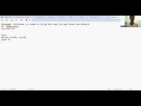DAY-05 Q.2 demonstrating a palindrome String check .